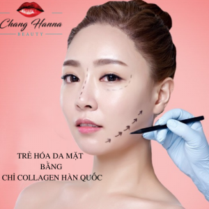 TrẺ HÓa Da MẶt BẰng ChỈ Collagen HÀn QuỐc