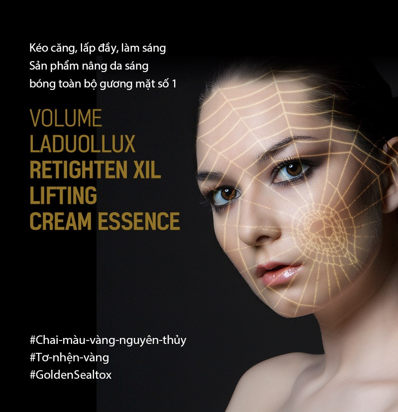 Tinh chất tơ nhện vàng 24k Laduollux - Chống nhăn, trắng da
