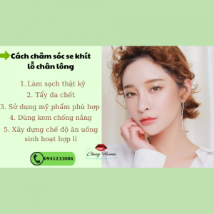 chăm sóc se khít lỗ chân lông
