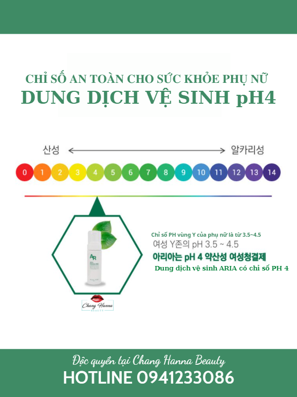 Dung dịch vệ sinh phụ nữ ARIA Hàn Quốc