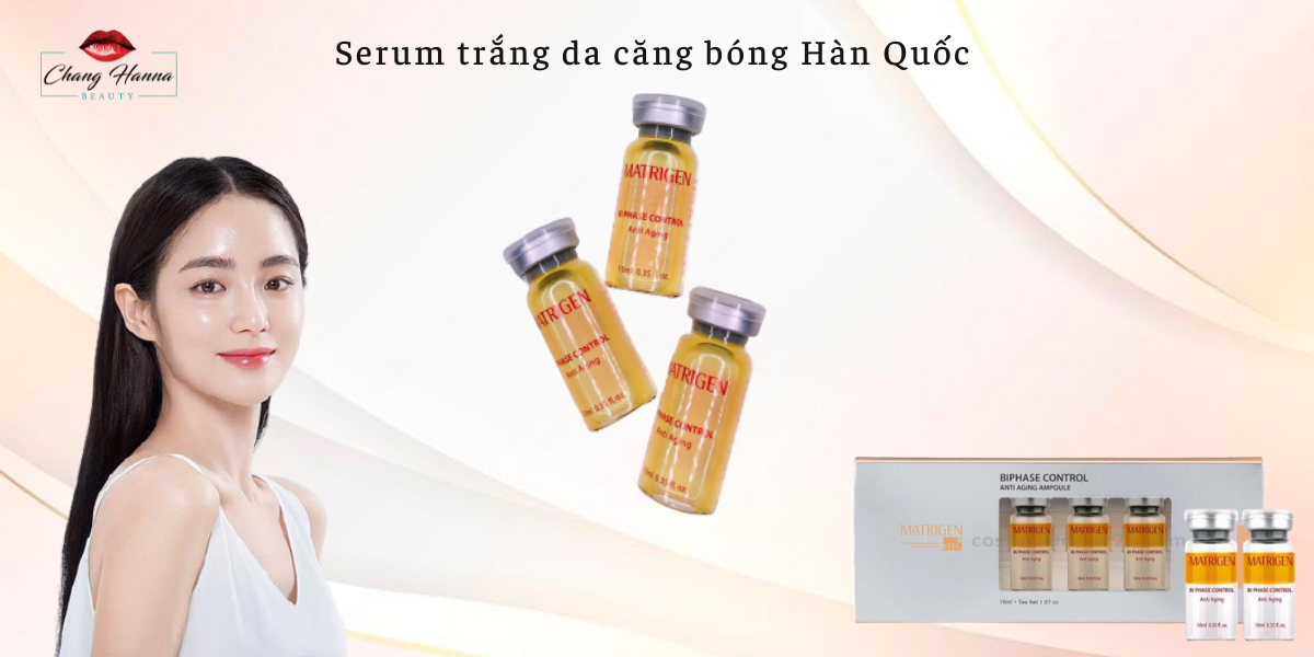 Serum trắng da căng bóng Hàn Quốc Matrigen Control Fluid Anti-Aging