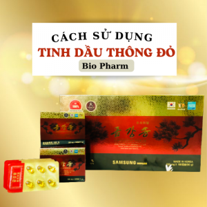 Cách Sử Dụng Tinh Dầu Thông đỏ